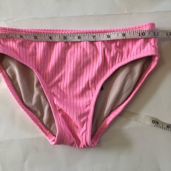 Bundle 3 Pc Art Class Halter Stripe Top Black Pink Bikinis Bottoms Set Size M8 - Picture 11 of 14